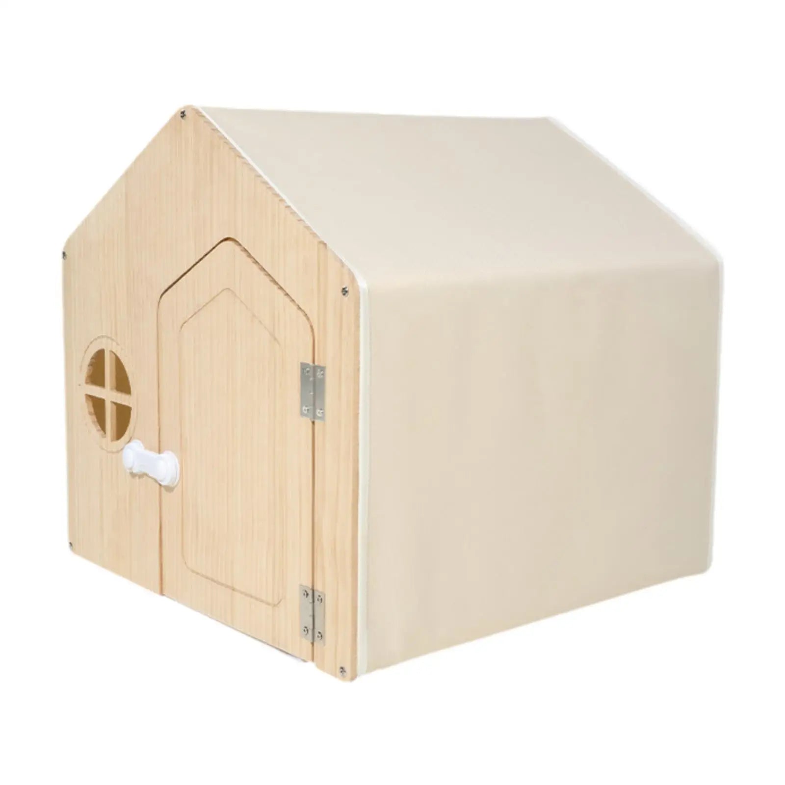 Multi Level Wooden Cat House Indoor Sturdy Pet Shelter Simple Assembly for Home Cats and Dogs