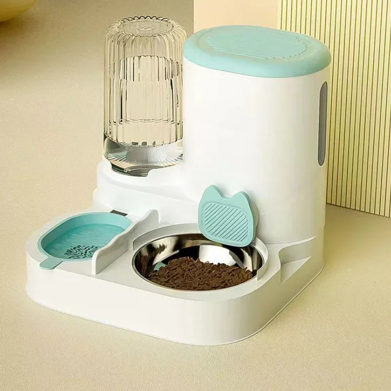 Cat Bowl Automatic Feeder for Cats, Dogs, Pets, Water Dispensers, Integrated Cat Bowl, Cat Food Basin, Dogs, Eating, Drinking Wa